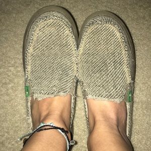 Sanuk slip ons